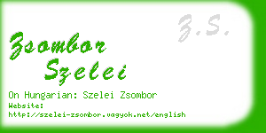 zsombor szelei business card